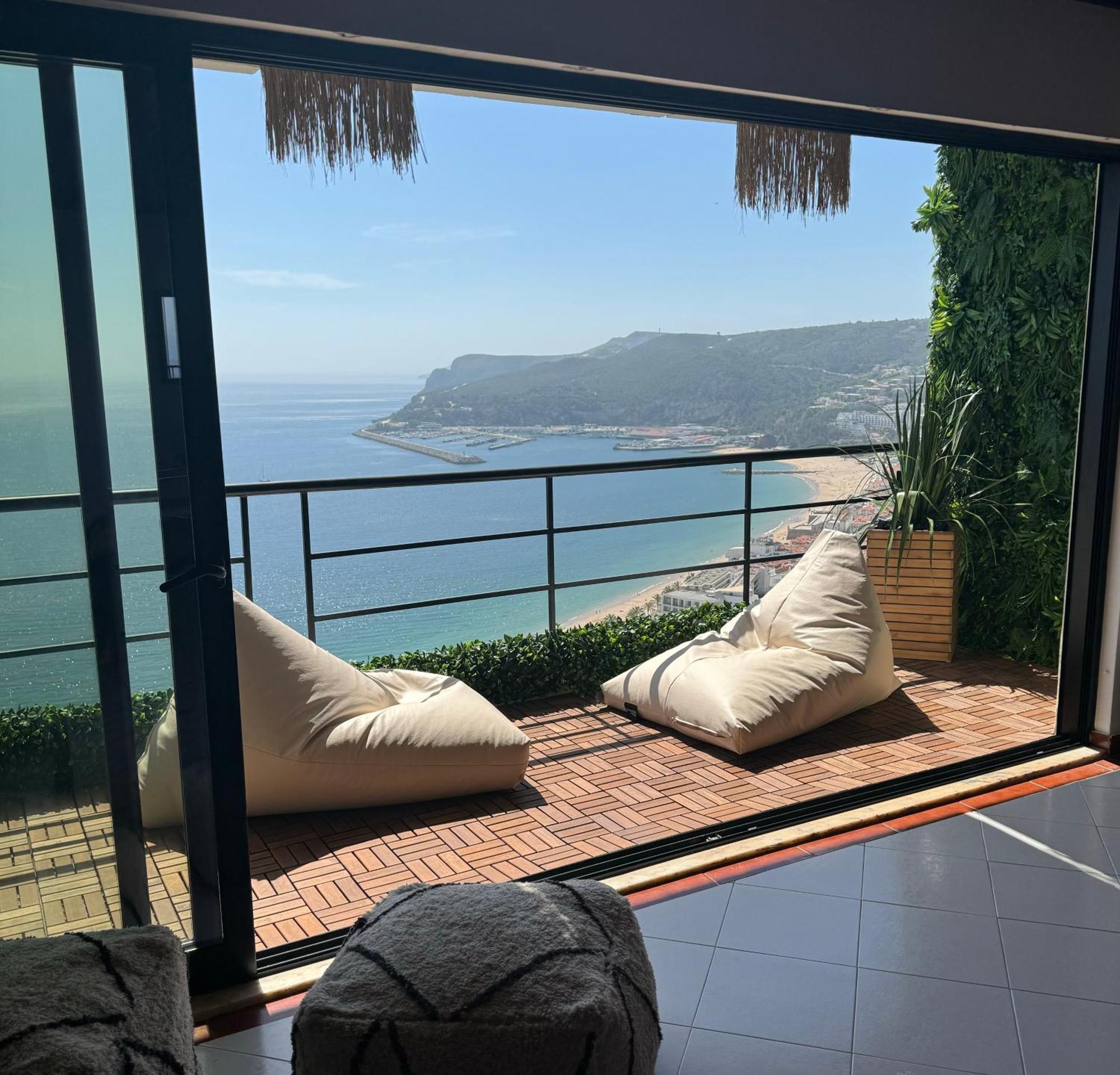 Penthouse Ocean View Sesimbra - Parking @Center Apartment Bagian luar foto